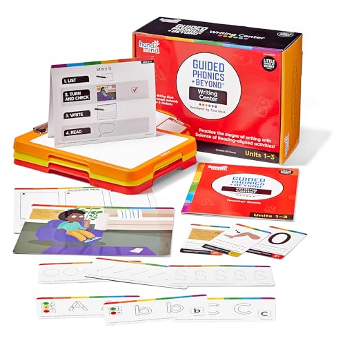 hand2mind Guided Phonics + Beyond Writing Center, Units 1-3, Science of Reading Classroom Materials, Kindergarten Classroom Must Haves, Reusable Handwriting Practice for Kids, Letter Writing Practice