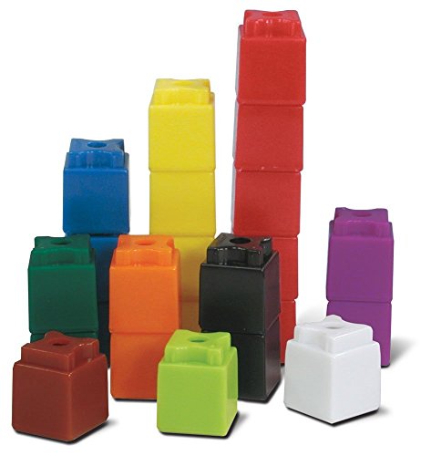 Hand2mind Interlocking UniLink Cubes, Plastic for Early Math, Connecting for Kids Learning, manipulatives, Counting for Preschool Classroom Supplies (Set of 500)