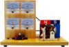 Hand Crank Dual AC DC Generator Demonstrator with Built-in Voltmeter
