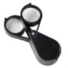 Handheld Portable Fold Optical Lens 10X Magnifying Glass