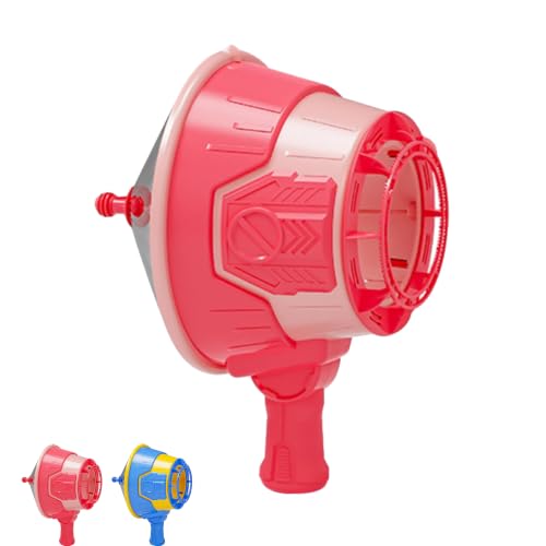 Handheld Toy Air Cannon, Air Cannon-Bubble Blowing Machine Bubble Solution Not Included Battery-Free Outdoor Toy, Powerful Bubble Spray Effect, Air Cannon for Outdoor Play,Pink