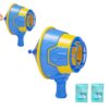 Handheld Toy Air Cannon, Air Cannon-Bubble Blowing Machine, Handheld Ar-Powered Blwng Gun, Battery-Free Outdoor Toy, Reusable Bbl Maker (Blue)