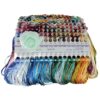 Handmade Silk Cross Stitch Threads 6-Strand Embroidery Floss for DIY Bracelet Weaving
