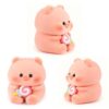 Handmade Taba Pig Squishy Cute Fidget squishies Fun, Realistic Soft Silicone Mochi Stress Relief Squeeze Toys Non-Toxic Silicone Fidget Gift for Kids Adults Party Favors