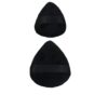 Handmade Teardrop & Hourglass Powder Puffs Set 2pc (black,2pc)