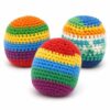 Handwoven Kick Balls, Woolen Yarn Sandbag Playing Balls Coordination Training, Outdoor Games, Travel and Social Play, Handwoven Kick Balls (No Assembly Required) (3pcs)