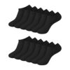 Hanes Girls' No Show Socks Pack - Value 12-Pack - Cushioned Low Cut Socks - EZ Sort - Kids' Socks for School