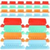 Hanging File Folder Tabs 200Pcs Colorful Hanging File Folder Tabs Premium Identification Labels Thick Plastic Easy Insert Clear View Office School