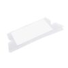 Hanging File Folder Tabs 300pcs Folder Tags Plastic Hanging File Tabs Ultra Clear Reusable Smooth Edge for Office School Organization Notebook