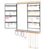Hanging Jewelry Organizer 4-Tier Wall Earring Holder for Necklaces, Rings
