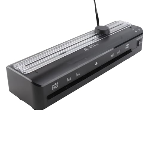 Haofy Thermal Laminator Machine 9 Inch A4 with ABS Toggle Key Jam Release, Low Noise Hot and Cold Lamination, Quartz Heating Fast Preheat 1-3 Min for Home Office School (US Plug AC110-120V)
