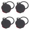 HAPINARY Compact Foldable Pocket Magnifying Glass with Artificial Leather Cover 4pcs 10x Handy Mini Magnifier Friendly Design for Reading and Travel and Explorers