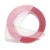 HAPINARY Embossing Label Tape with Strong Adhesion Stylish Red and Temperature Resistant Pet Material for Label Printer for Daily Use