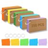 HAPNEWEY 3x5 Inch Colorful Index Cards, Heavy Duty Neon 250 Sheets Lined Flashcards for Studying, Office & Home Use (Multicolored with Ring B)