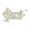 Happy Birthday Cutting Dies Carbon Steel Die Cut Metal Embossing Templates for Card Making Scrapbooking Paper Dies for Paper Cutting