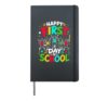 HAPPY FIRST DAY of SCHOOL Excited Kids Hardcover Journal, Black