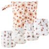 HappyFlute 9 Sets Newborn Baby Cloth Pocket Diapers Adjustable Reusable