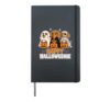 Happy Halloweenie Halloween Dachshund Hardcover Journal, Black