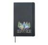 Happy Time Fisherman and Dog Lake Life Grafik Hardcover Journal, Black