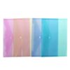 Happyyami 20pcs A4 Document Folder with Snap Button Closure, Plastic Polypropylene File Folder with Pen Clip, Convenient Document Bag for School and Office Organization