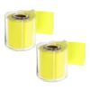 Happyyami 2 Rolls Bright Yellow Sticky Roll Paper Notepad with Strong Adhesive and Easy Removal, Creative Portable Note Pads for Office and Meeting Use, Compact Self-Stick Memo Tape