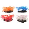 Happyyami 4pcs Realistic Silicone Aquarium Coral Ornament for Fish Tank Decor Wear-Resistant and Reef Safe Artificial Coral Provides Safe Hiding Places for Freshwater Fish