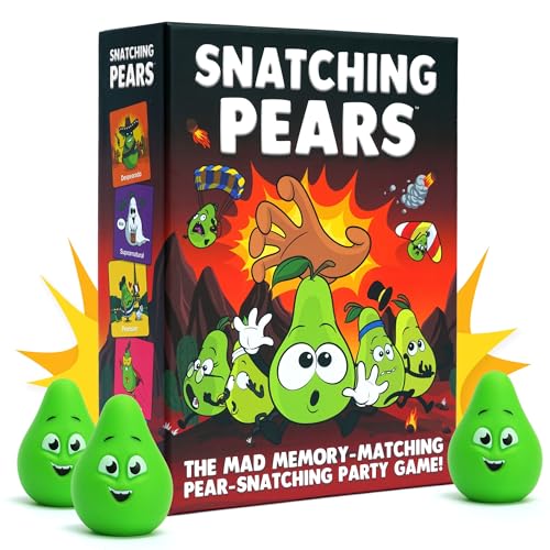 Happy Yeti Games Snatching Pears! – The Hilarious Memory-Matching, Pear-Snatching Party Game | Family Board Game for Kids, Teens & Adults | 2-6 Players, Age 7+