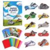 hapray 60 Sheets Paper Airplane Kit, Paper Plane with Origami Book & Video