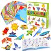 hapray Origami Kit for Kids, 98 Paper with 47 Patterns, Origami Book Video