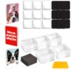 HAPYSHOOP 50 Pieces Acrylic Fridge Magnets,DIY Magnets with 50 Pieces Adhesive Magnet Sheets,1.89 x 1.89 in DIY Acrylic Magnet Kit for Photos, Art