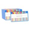 harayaa 200 Pieces Reward Punch Cards Kids Behavior Cards Student Incentive Cards Classroom Thick Paper Construction Suitable for School CLAS, 45D