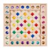 harayaa Acrylic Block Educational Building Blocks Set Wood Block Construction Toy with Translucent Inserts for Sensory Learning and Visual Exploration, Acrylic Gem Jelly