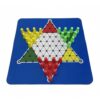 harayaa Checkers Board Game Set Portable Chinese Chessboard Star-Shaped Non-Slip Cloth Top Educational Challenge Suitable for Gatherings Outdoor Decoration, Board with Pieces