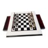 harayaa Chess Board Set Board Game Set Strategy Game Interactive Family Game Portable