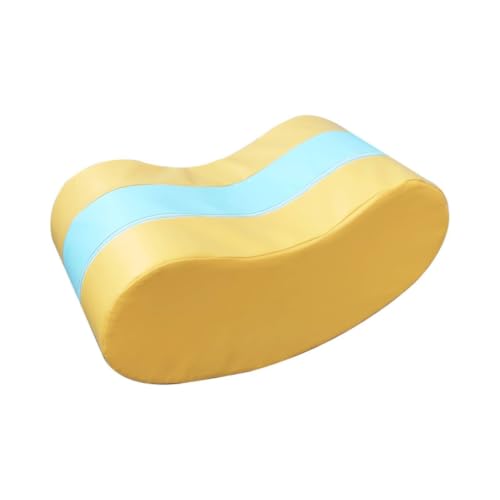 harayaa Children Sensory Rocker Rocking Boat Toy Chair Cushion Support Wood Frame PU Leather Easy to Clean Compact Size Suitable for Children Play Daycare Early Education Centers Home