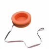 harayaa Children Training Scooter Pull Cart Wagon Tug Car PU Leather PVC Wood Stitched Seat Smooth Edges Quiet Wheels Suitable for Group Activities Teacher Guidance School Outdoor Games, Orange