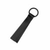 harayaa Team Name Tag Cheer Accessory Label Pom Tag Ribbon Marker Gear Tag with Writable Coating and Flexible Loop for Hold Suitable for School Squads Meets Travel, Black