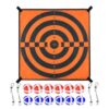 harayaa Trampoline Board Toss Target Sports Toy with Scoring Rings Foldable Lightweight Material Suitable for Garden Backyard Parties