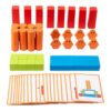 harayaa Wooden Blocks Set Boys Girls Preschool Manipulatives School Stacking Blocks