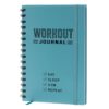 Hardcover Fitness Journal Workout Planner for Men & Women - A5 Sturdy Workout Log Book to Track Gym & Home Workouts - Turquoise
