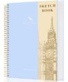 Hardcover Sketchbook for Drawing Spiral Sketch Book for Adult Kids 8.5 x 11
