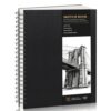 Hardcover Spiral Sketchbook, 160gsm Paper, 40 Sheets, 8.5 × 11 in