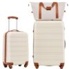 Hardshell Luggage Sets 2Pcs Bag Spinner Suitcase with Lightweight 20" 28"