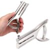 HARFINGTON Single Hole Punch 2" Reach | 5/16"(8mm) Metal Handheld Hole Puncher Craft Tool Paper Puncher for Paper Tag Card DIY Crafts Plastic Cardboard