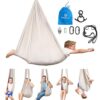 Harkla Sensory Swing for Kids & Adults, Holds 300lbs, Indoor Swing