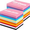 Harloon 500 Sheets Colored Construction Paper Bulk Heavyweight A4 Size Thick Construction Paper Cardstock Back to School for DIY Craft Supplies, 120 Gsm, 250 Gsm