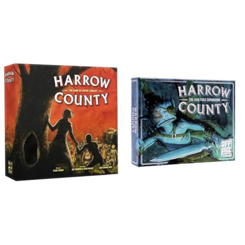 Harrow County: The Game of Gothic Conflict + The Fair Folk Expansion Bundle | Asymmetric Horror Strategy Board Game | 1–4 Players (Solo Mode Included) | Ages 14+ | by Off The Page Games