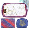 Harry Potter Cosmetic Bag Bundle - 3 Pc Hogwarts Toiletry Bags Set