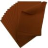 HARSKIYER Brown Felt Fabric Sheets 12 Pcs, 7 x 11 Inch Stiff Felt Squares for Sewing, Crafts, DIY Projects, Patchwork, Embroidery (1mm Thick)