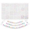 Harsoml 1400 PCS 4x7mm Round Alphabet Letter Beads for DIY Jewelry Making